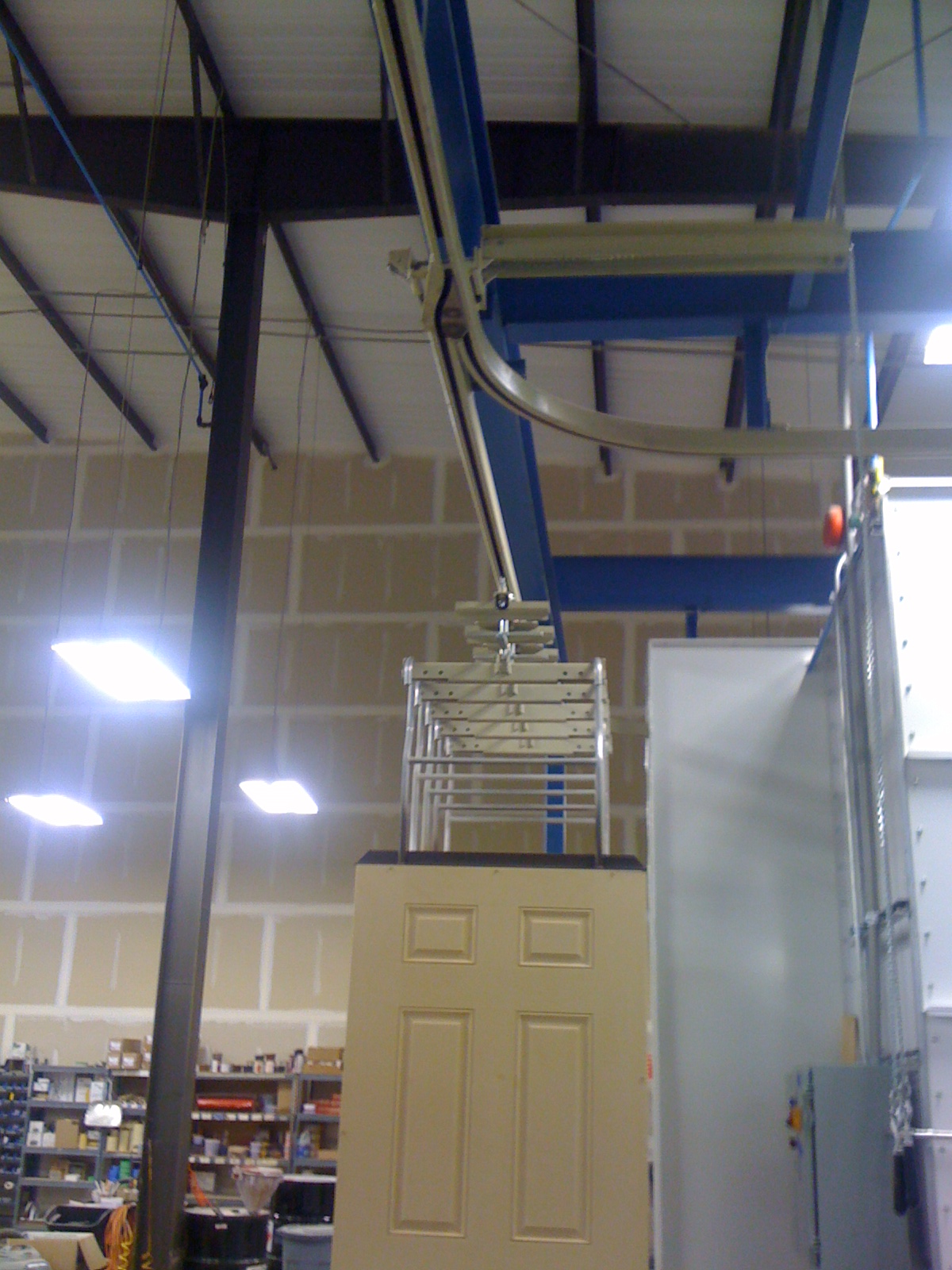 Overhead conveyor assembly line project - EHS material handling
